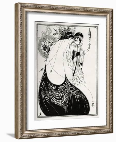 ' The Peacock Skirt-Aubrey Beardsley-Framed Giclee Print