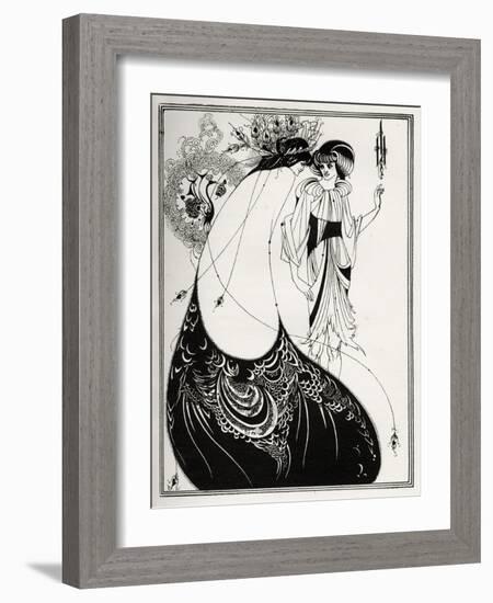 ' The Peacock Skirt-Aubrey Beardsley-Framed Giclee Print