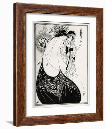 ' The Peacock Skirt-Aubrey Beardsley-Framed Giclee Print