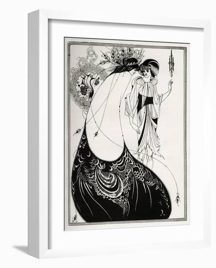 ' The Peacock Skirt-Aubrey Beardsley-Framed Giclee Print