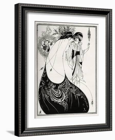 ' The Peacock Skirt-Aubrey Beardsley-Framed Giclee Print