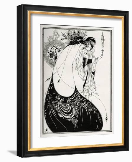 ' The Peacock Skirt-Aubrey Beardsley-Framed Giclee Print