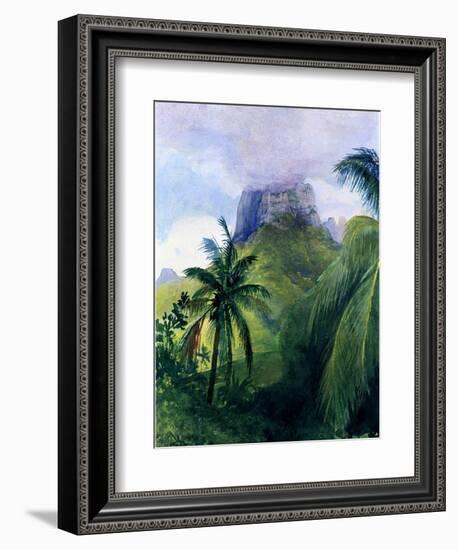 The Peak of Maua Roa, Moorea, Society Islands, 1891-John La Farge-Framed Giclee Print