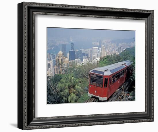 The Peak Tram, Victoria Peak, Hong Kong, China-Brent Bergherm-Framed Photographic Print