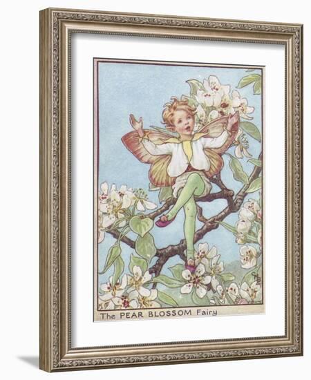 The Pear Blossom Fairy-Vision Studio-Framed Art Print