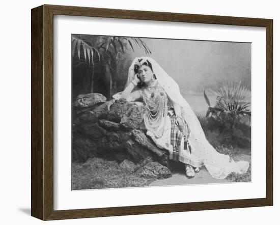 The Pearl Fishers a Photo of Amparo Alabau in the Leading Role of Valencia-null-Framed Photographic Print