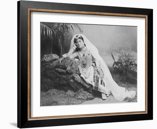 The Pearl Fishers a Photo of Amparo Alabau in the Leading Role of Valencia-null-Framed Photographic Print