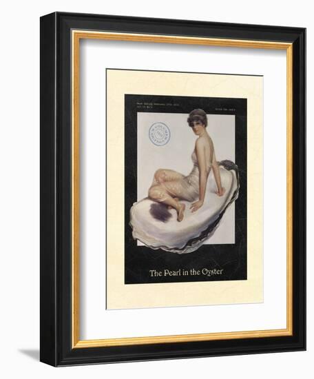 The Pearl in the Oyster-null-Framed Art Print