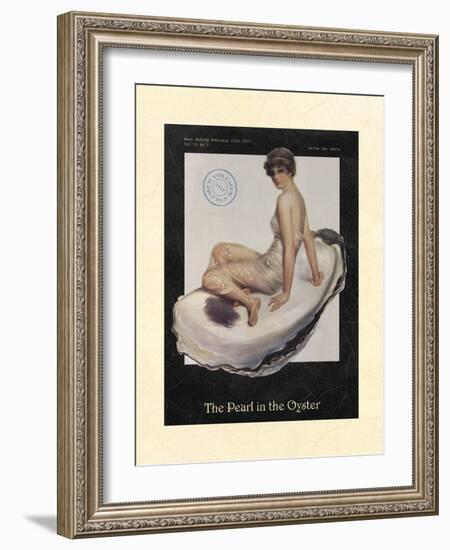 The Pearl in the Oyster-null-Framed Art Print