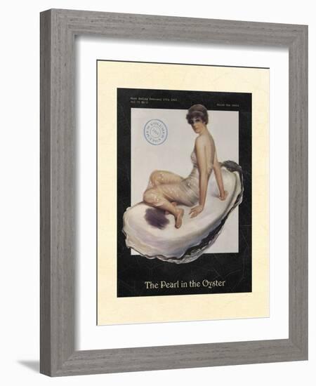 The Pearl in the Oyster-null-Framed Art Print