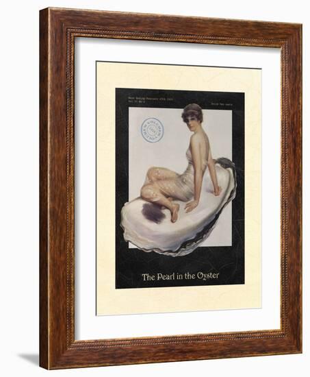 The Pearl in the Oyster-null-Framed Art Print