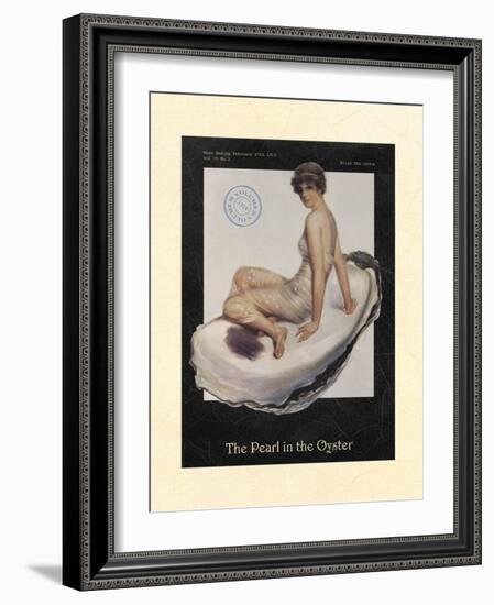 The Pearl in the Oyster-null-Framed Art Print