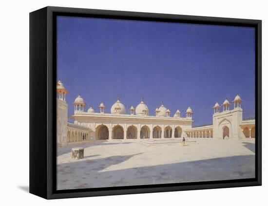 The Pearl Mosque (Moti Masji) in Red Fort of Agra, 1874-1876-Vasili Vasilyevich Vereshchagin-Framed Premier Image Canvas