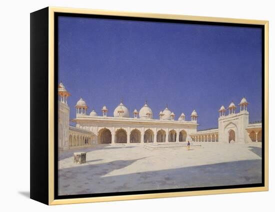 The Pearl Mosque (Moti Masji) in Red Fort of Agra, 1874-1876-Vasili Vasilyevich Vereshchagin-Framed Premier Image Canvas