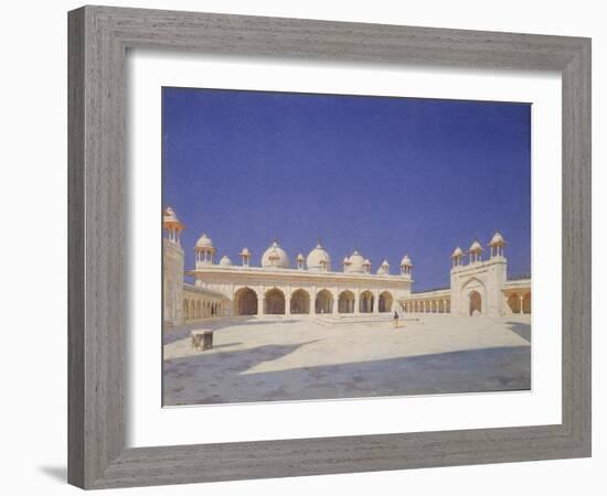 The Pearl Mosque (Moti Masji) in Red Fort of Agra, 1874-1876-Vasili Vasilyevich Vereshchagin-Framed Giclee Print