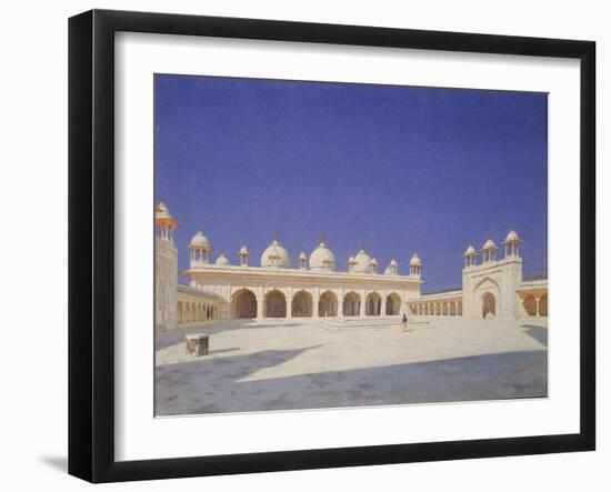 The Pearl Mosque (Moti Masji) in Red Fort of Agra, 1874-1876-Vasili Vasilyevich Vereshchagin-Framed Giclee Print