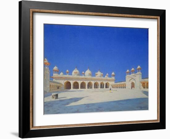 The Pearl (Mothi-Maschdschid) Mosque in Agra, 1869-Wassili Werestschagin-Framed Giclee Print