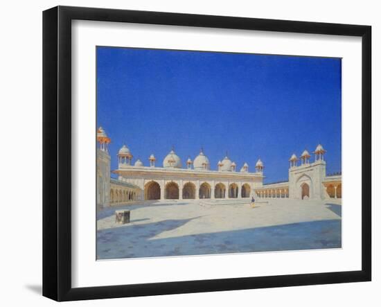 The Pearl (Mothi-Maschdschid) Mosque in Agra, 1869-Wassili Werestschagin-Framed Giclee Print