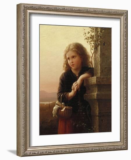 The Peasant Girl, 1875-Alfred Thompson Bricher-Framed Giclee Print