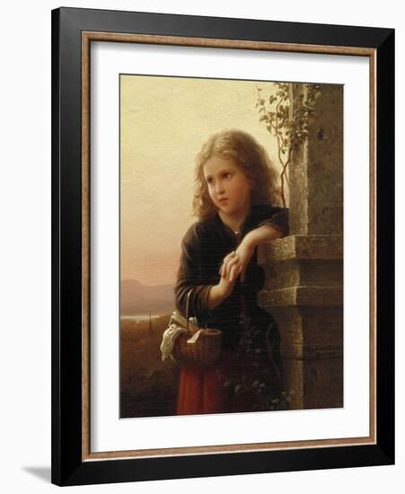 The Peasant Girl, 1875-Alfred Thompson Bricher-Framed Giclee Print