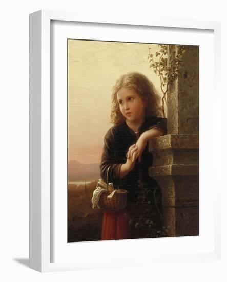 The Peasant Girl, 1875-Alfred Thompson Bricher-Framed Giclee Print