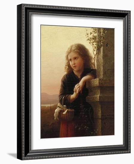 The Peasant Girl, 1875-Alfred Thompson Bricher-Framed Giclee Print