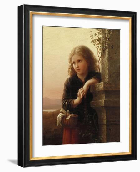 The Peasant Girl, 1875-Alfred Thompson Bricher-Framed Giclee Print