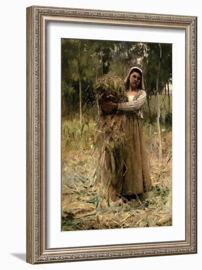 The Peasant Girl (The Faggot Collector) 1880-Arthur Melville-Framed Giclee Print