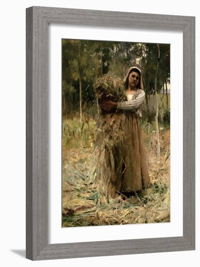 The Peasant Girl (The Faggot Collector) 1880-Arthur Melville-Framed Giclee Print