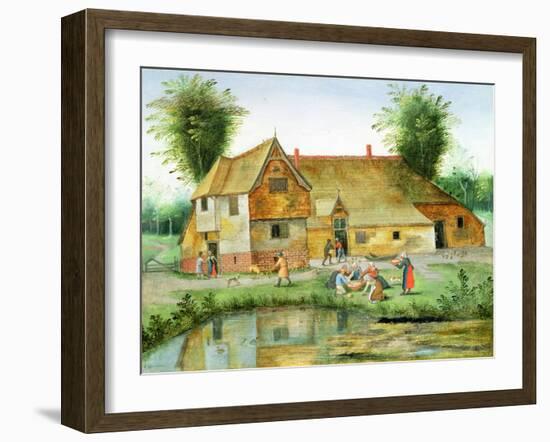 The Peasant's Meal-Pieter the Younger Brueghel-Framed Giclee Print