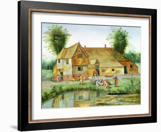 The Peasant's Meal-Pieter the Younger Brueghel-Framed Giclee Print