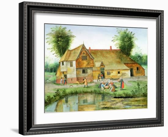 The Peasant's Meal-Pieter the Younger Brueghel-Framed Giclee Print