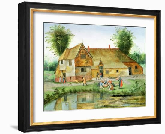 The Peasant's Meal-Pieter the Younger Brueghel-Framed Giclee Print