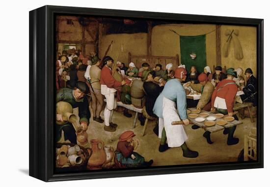 The Peasant Wedding, Ca 1568-Pieter Bruegel the Elder-Framed Premier Image Canvas