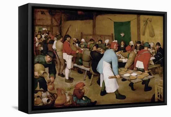 The Peasant Wedding, Ca 1568-Pieter Bruegel the Elder-Framed Premier Image Canvas