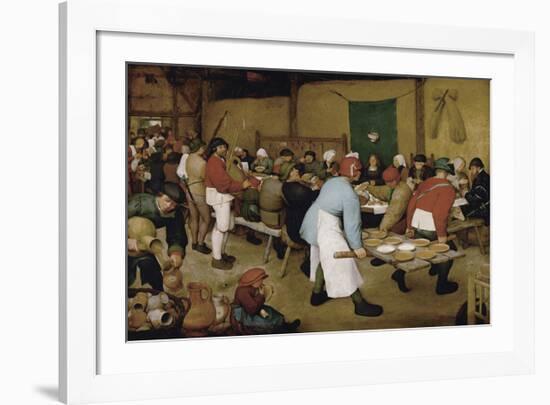 The Peasant Wedding-Pieter Bruegel the Elder-Framed Premium Giclee Print