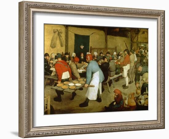 The Peasant Wedding-Pieter Bruegel the Elder-Framed Giclee Print