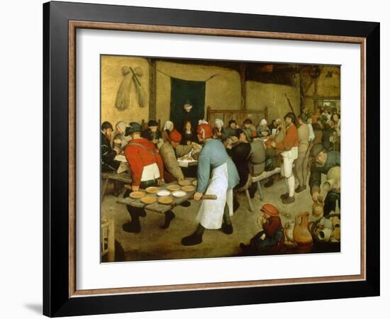 The Peasant Wedding-Pieter Bruegel the Elder-Framed Giclee Print