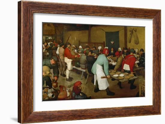 The Peasants' Wedding, 1568-Pieter Bruegel the Elder-Framed Giclee Print