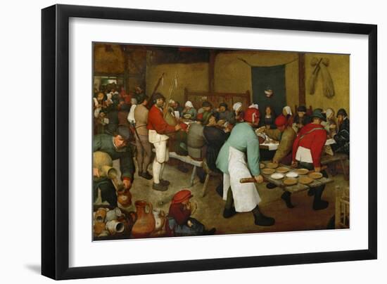 The Peasants' Wedding, 1568-Pieter Bruegel the Elder-Framed Giclee Print