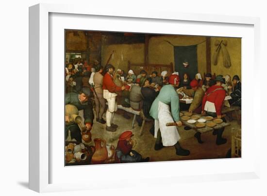 The Peasants' Wedding, 1568-Pieter Bruegel the Elder-Framed Giclee Print