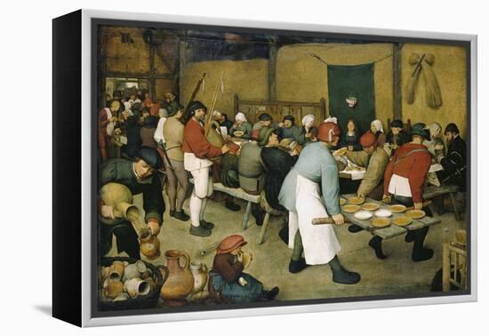 The Peasants' Wedding-Pieter Bruegel the Elder-Framed Premier Image Canvas