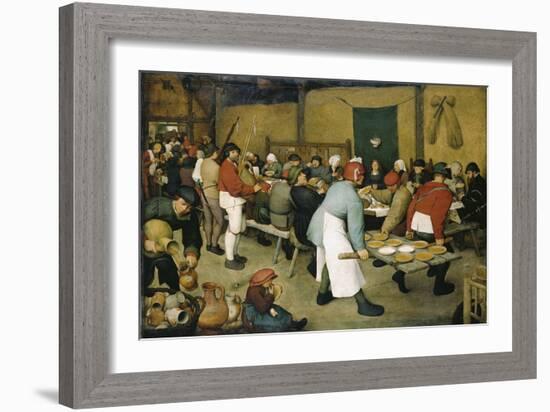 The Peasants' Wedding-Pieter Bruegel the Elder-Framed Giclee Print