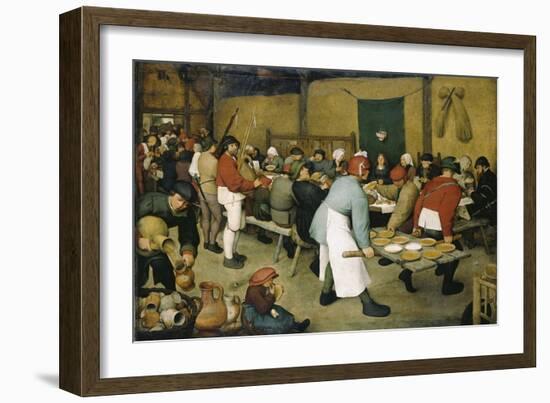 The Peasants' Wedding-Pieter Bruegel the Elder-Framed Giclee Print