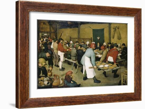 The Peasants' Wedding-Pieter Bruegel the Elder-Framed Giclee Print