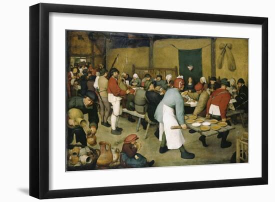 The Peasants' Wedding-Pieter Bruegel the Elder-Framed Giclee Print