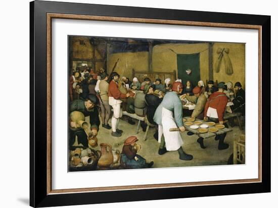 The Peasants' Wedding-Pieter Bruegel the Elder-Framed Giclee Print