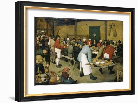 The Peasants' Wedding-Pieter Bruegel the Elder-Framed Giclee Print