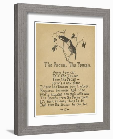 The Pecan. The Toucan.-Robert Williams Wood-Framed Art Print