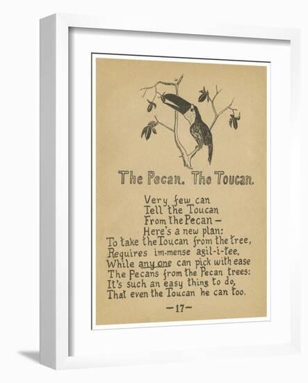 The Pecan. The Toucan.-Robert Williams Wood-Framed Art Print